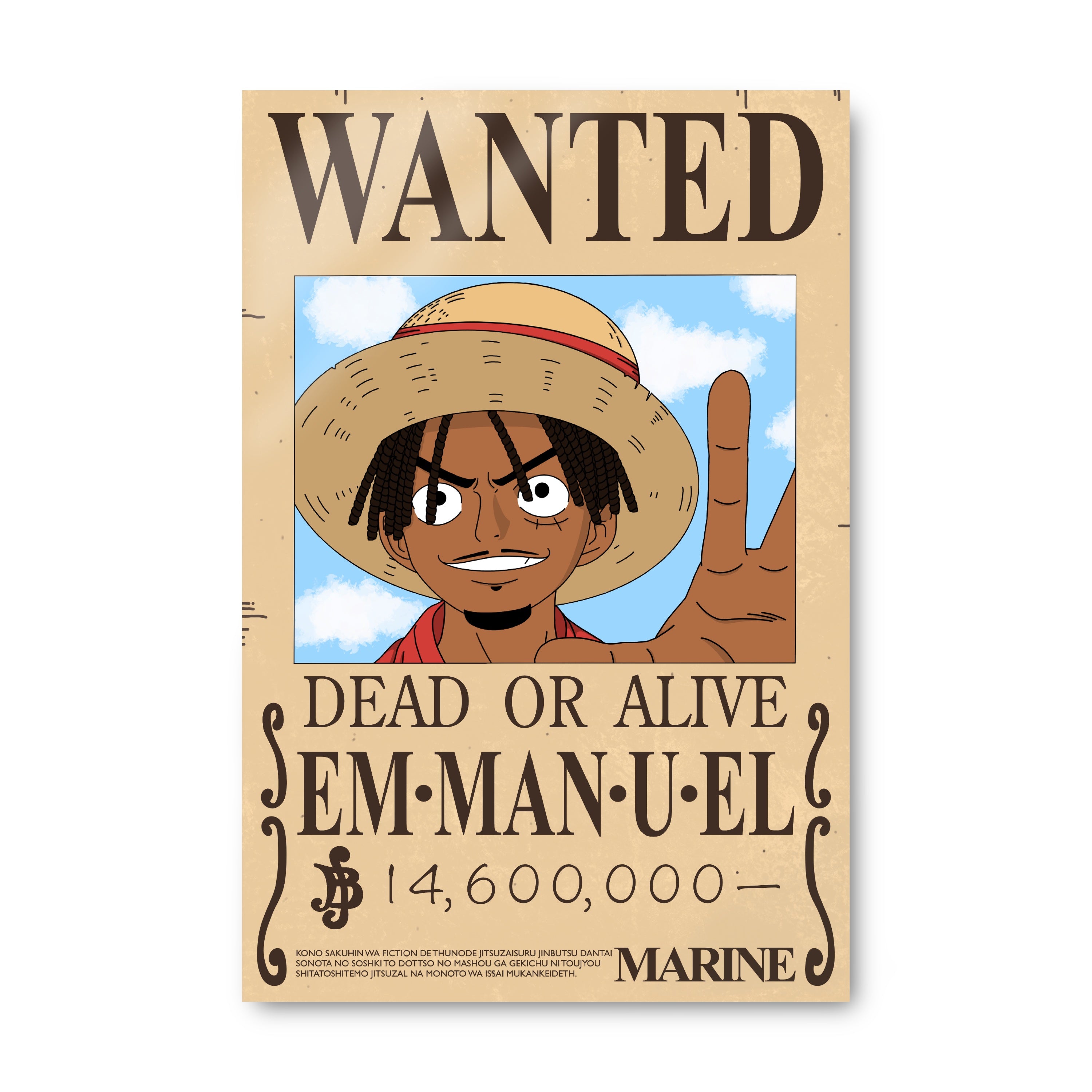 One Piece Inspired Poster - Personalised