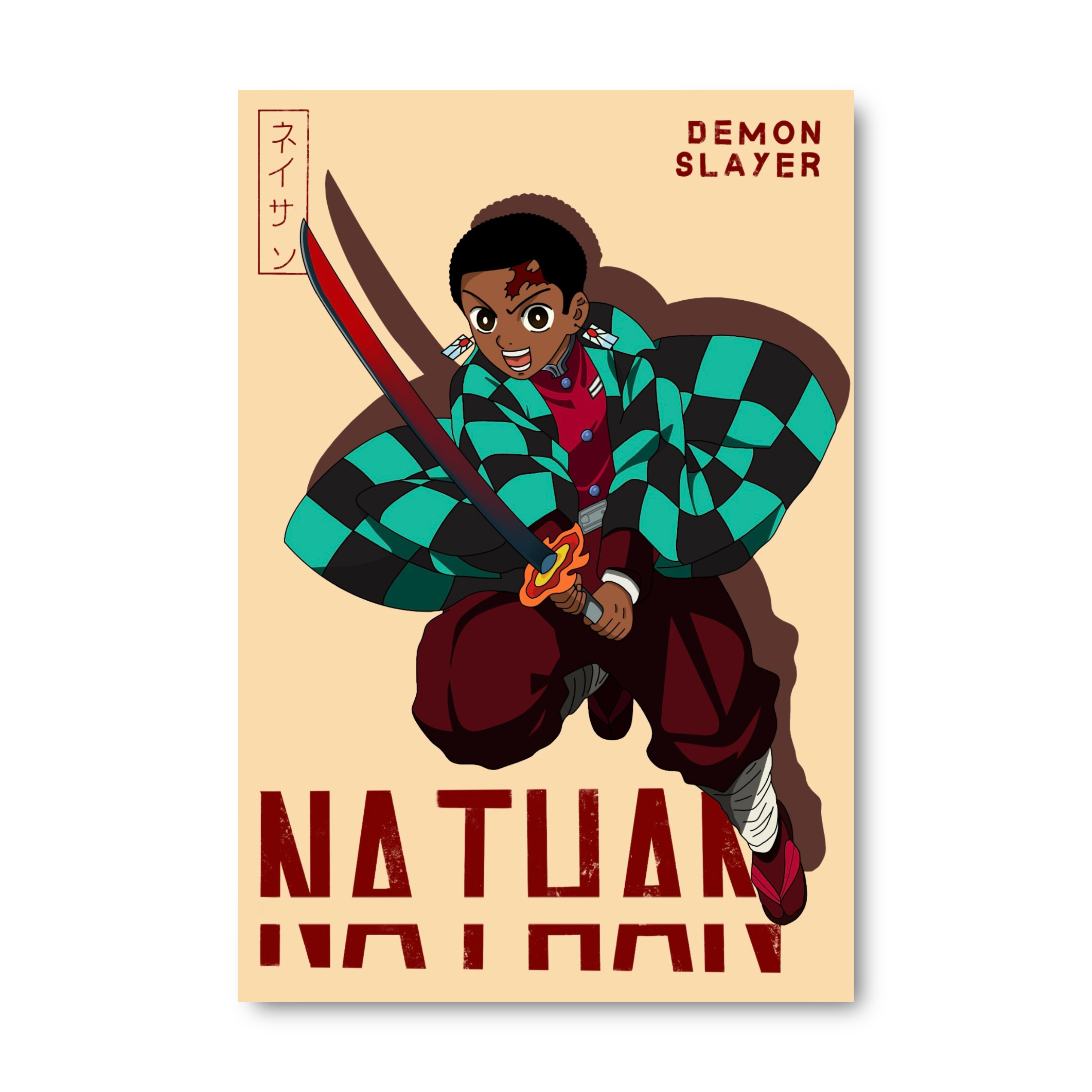 Demon Slayer Inspired Poster - Personalised